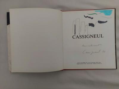 Jean Pierre CASSIGNEUL - Catalogue Navarra avec dessin et lithographie, 1987 2
