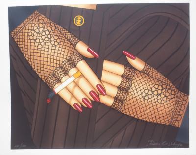 Shimon OKSHTEYN -  Les mains, 1985 - Lithographie signée et numérotée 2