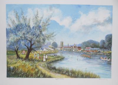 Jeremy KING - Eights Henley - Lithographie signée et dédicacée 2