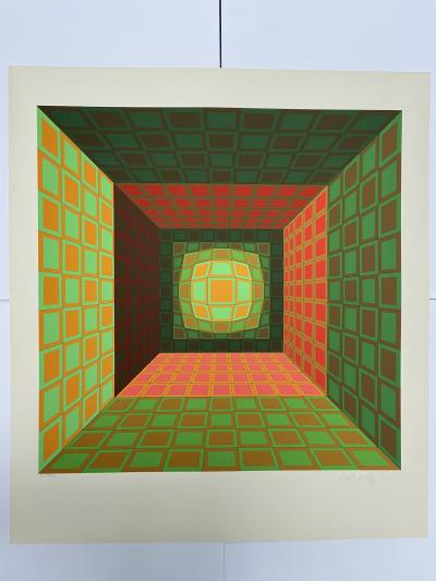 Victor VASARELY - Cinétique 8 - Sérigraphie signée au crayon 2