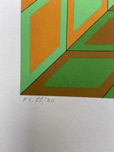 Victor VASARELY - Cinétique 8 - Sérigraphie signée au crayon 2