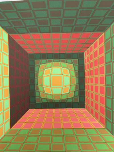 Victor VASARELY - Cinétique 8 - Sérigraphie signée au crayon 2