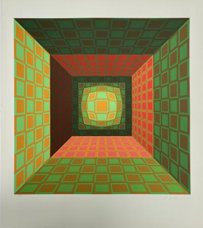 Victor VASARELY - Cinétique 8 - Sérigraphie signée au crayon 2