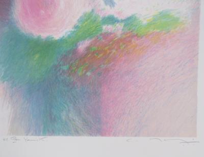 Claude MANOUKIAN - Bouquet - Lithographie signée et dédicacée 2