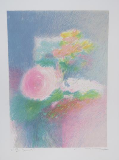 Claude MANOUKIAN - Bouquet - Lithographie signée et dédicacée 2