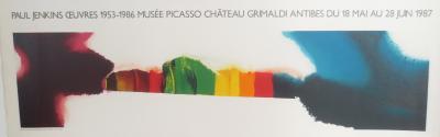Paul JENKINS - Exposition Antibes, 1987 - Affiche lithographique 2