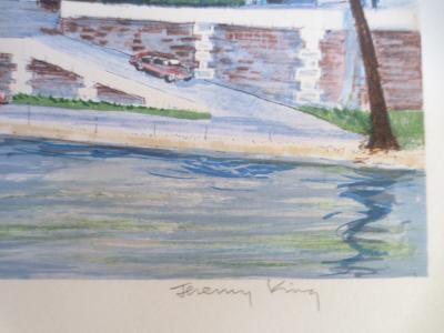 Jeremy KING - Le Pont Marie - Lithographie signée et dédicacée 2