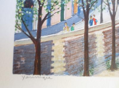 Jeremy KING - Le Pont Marie - Lithographie signée et dédicacée 2