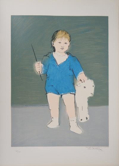 Pablo PICASSO (d’après) - Enfant et agneau, 1996 - Lithographie en couleurs 2
