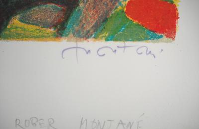 Roger MONTANE: Chats siamois - Lithographie originale signée au crayon 2
