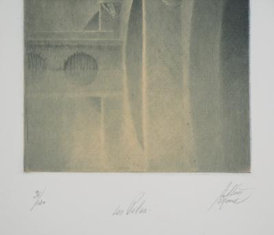 Jean Michel MATHIEUX-MARIE: Piles du Pont Neuf - Gravure originale signée au crayon 2