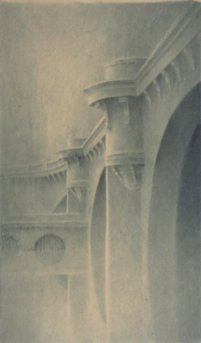 Jean Michel MATHIEUX-MARIE: Piles du Pont Neuf - Gravure originale signée au crayon 2