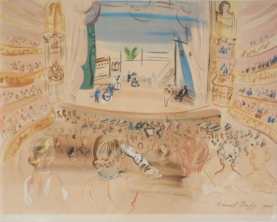 Raoul DUFY : L’opéra de Monte Carlo, Lithographie Signée 2