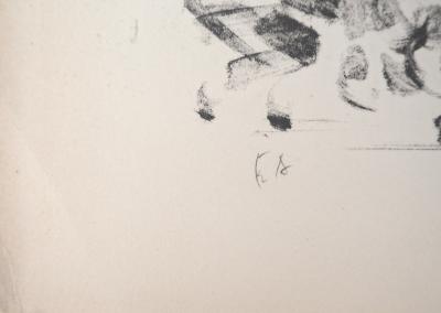 André COTTAVOZ : La ville animée - Lithographie Originale Signée et numérotée 2