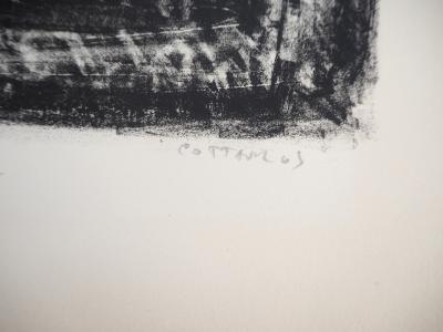 André COTTAVOZ : Les bains  - Lithographie Originale Signée et Numérotée 2