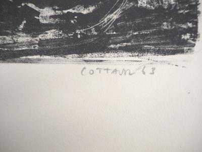 André COTTAVOZ : Les amoureux - Lithographie Originale Signée et Numérotée 2