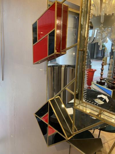 Martin Studio  - Miroir noir et rouge, circa  2000 2