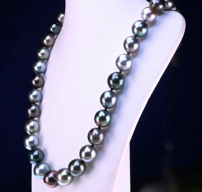 Collier de de 86 perles naturelles AAA de Tahiti 2