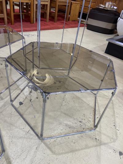 Max SAUZE - Ensemble de 4 tables basses/bouts de canapé, circa 1970 2