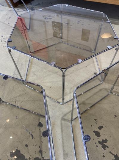 Max SAUZE - Ensemble de 4 tables basses/bouts de canapé, circa 1970 2
