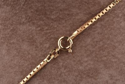 Collana Oro Giallo 8kt NKlaus – Catena Veneziana 40 Cm, 1,4 Mm, Peso 4,6 G, Modello 9327