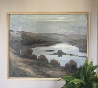 Pierre ELMER - La Loire, 1935 - Huile sur toile signée 2