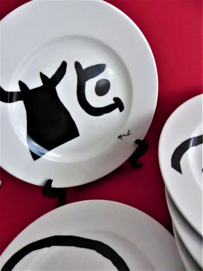 Joan Miró (d’après) -  6 Assiettes en porcelaine 2