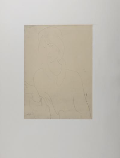 Amedeo MODIGLIANI (d’après) - Portrait de Jeanne Hébuterne, (1919), 1959 - Lithographie 2