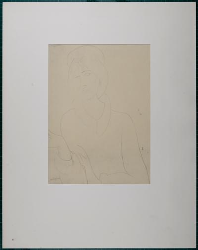 Amedeo MODIGLIANI (d’après) - Portrait de Jeanne Hébuterne, (1919), 1959 - Lithographie 2