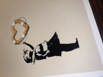 Post Modern Vandal - Girl With Heart Shaped Float, 2020 - Impression numérique 2