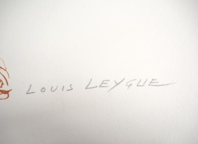 Louis LEYGUE : Nu assis - Lithographie Originale Signée et Numérotée 2