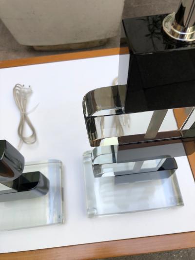 Alberto DOÑA - Paire de lampes 2 en verre de Murano  - 1980 2