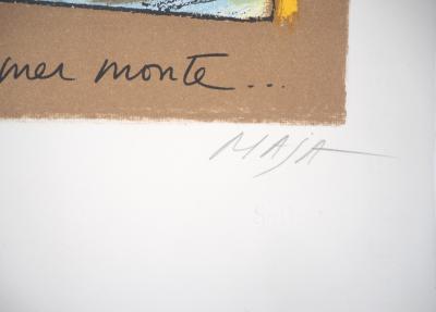 MAJA : La pianiste et le matelot - Lithographie originale Signée et Numérotée 2