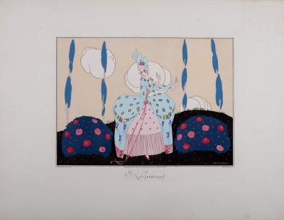 Umberto BRUNELLESCHI - Rosaura, 1914 - Pochoir original 2