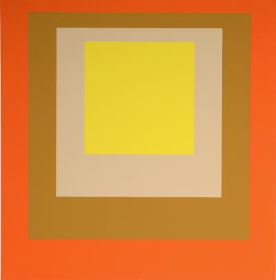 Josef ALBERS - Hommage à la place: Als Wechselwirkung der Farbe, 1971-1977 (B) - Sérigraphie originale 2