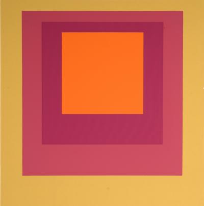 Josef ALBERS - Hommage au Carré : Als Wechselwirkung der Farbe, 1971-1977 (C) - Sérigraphie originale 2