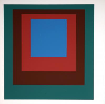 Josef ALBERS - Hommage à la place: Als Wechselwirkung der Farbe, 1971-1977 (F) - Sérigraphie originale 2