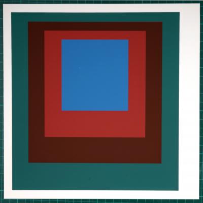 Josef ALBERS - Hommage à la place: Als Wechselwirkung der Farbe, 1971-1977 (F) - Sérigraphie originale 2