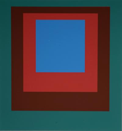 Josef ALBERS - Hommage à la place: Als Wechselwirkung der Farbe, 1971-1977 (F) - Sérigraphie originale 2