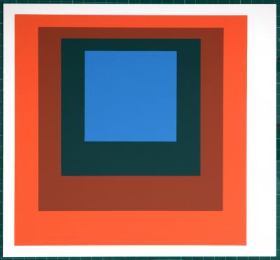 Josef ALBERS - Hommage à la place: Als Wechselwirkung der Farbe, 1971-1977 (G) - Sérigraphie originale 2