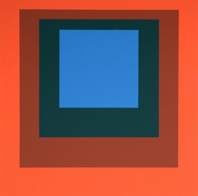 Josef ALBERS - Hommage à la place: Als Wechselwirkung der Farbe, 1971-1977 (G) - Sérigraphie originale 2