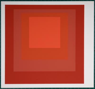 Josef ALBERS - Hommage à la place: Als Wechselwirkung der Farbe, 1971-1977 (H) - Sérigraphie originale 2