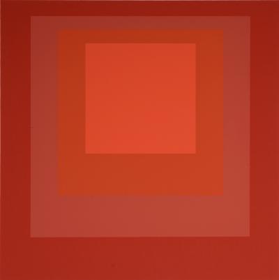 Josef ALBERS - Hommage à la place: Als Wechselwirkung der Farbe, 1971-1977 (H) - Sérigraphie originale 2