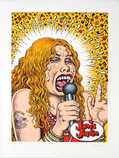 Robert CRUMB - Janis Joplin, 2019 - Sérigraphie signée au crayon 2