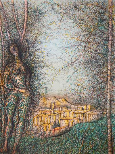 Jean CARZOU : Souvenir de Provence - Lithographie Originale Signée et Numérotée 2