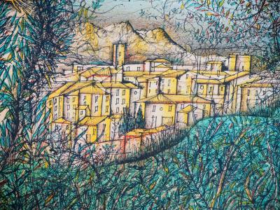 Jean CARZOU : Souvenir de Provence - Lithographie Originale Signée et Numérotée 2