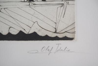 Olaf IDALIE : Charon - Gravure originale signée 2