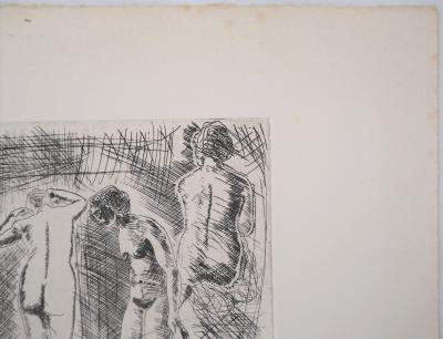 Carlos VAZQUEZ MATA : Sculpture: Nues grecques - Gravure originale signée 2