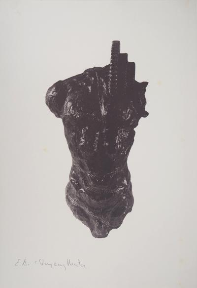 Carlos VAZQUEZ MATA : Hommage à la sculpture - Héliogravure originale signée 2
