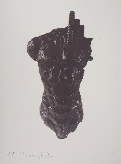 Carlos VAZQUEZ MATA : Hommage à la sculpture - Héliogravure originale signée 2